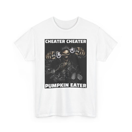 Cheater Cheater Pumpkin Eater | Unisex Heavy Cotton Tee