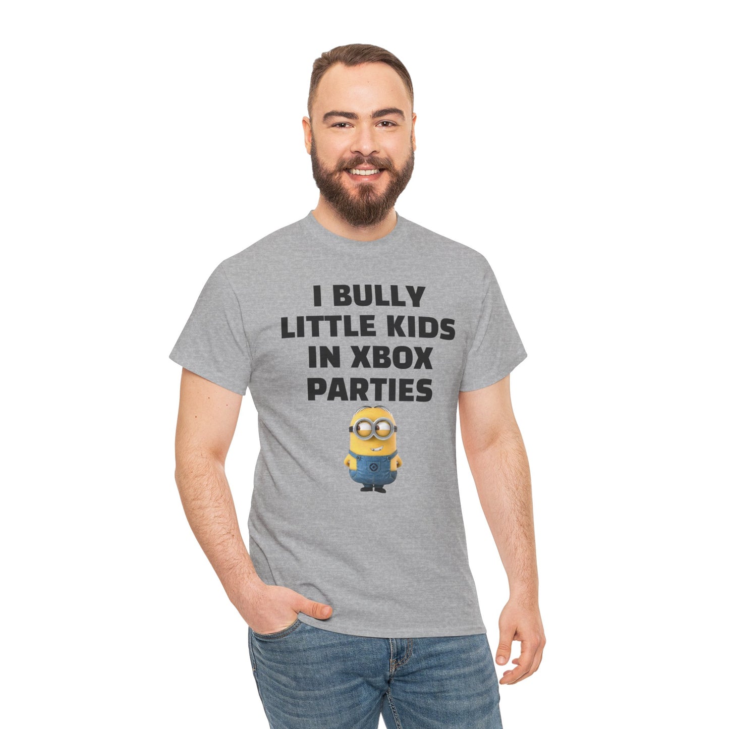 I Bully Little Kids in Xbox Parties | Unisex Heavy Cotton Tee